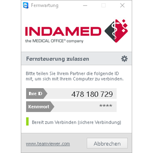 Arztsoftware MEDICAL OFFICE Hilfe per Fernwartung