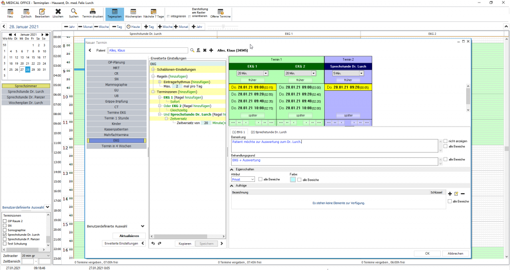 Arztsoftware MEDICAL OFFICE Terminmanagement