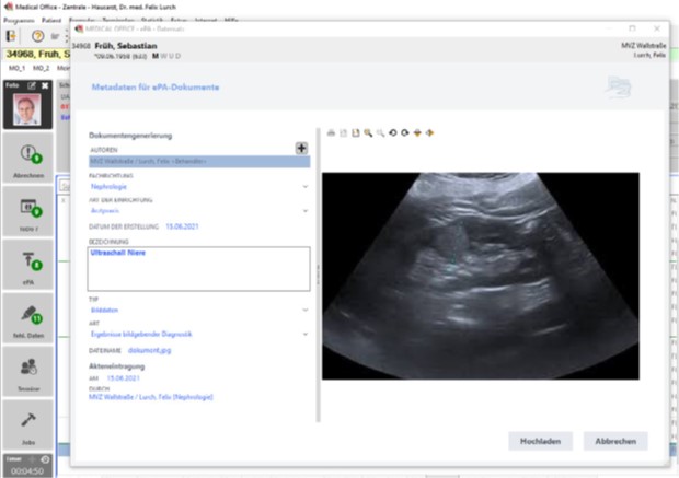 Praxissoftware elektronische Patientenakte Umsetzung MEDICAL OFFICE