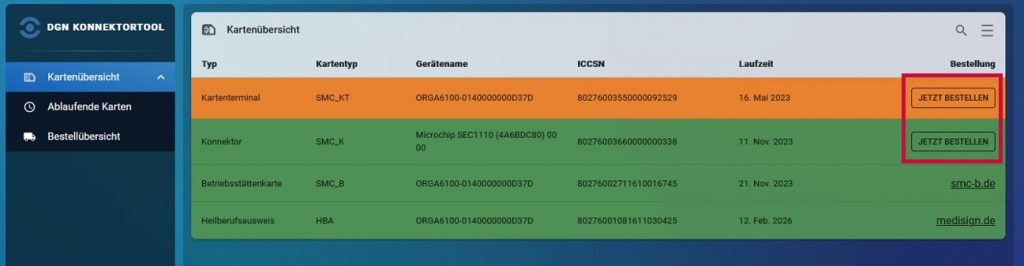 DGN Konnektortool Bestellung Austauschkonnektor