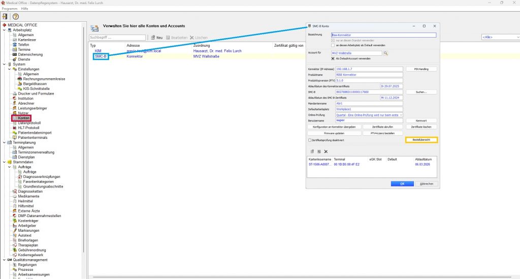 Arztsoftware MEDICAL OFFICE kostenfrei Konnektortausch