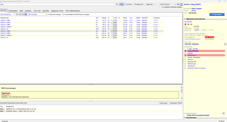 MEDICAL OFFICE Modul Medikament