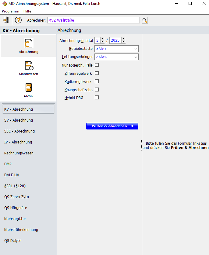 MEDICAL OFFICE Abrechnung - KV-Abrechnung