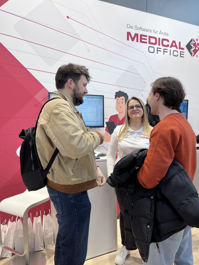 Präsentations- und Beratungsgespräche auf der medizin in Stuttgart 