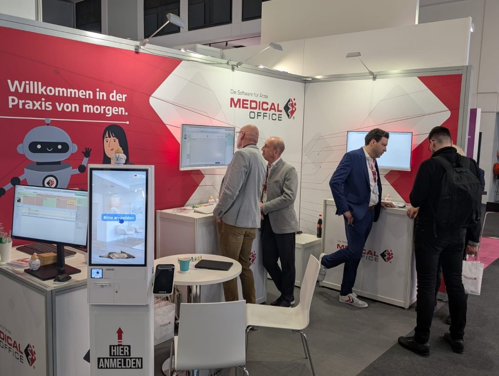 Messegeschehen auf unserem Stand 